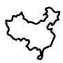 representation of china s borders on a map