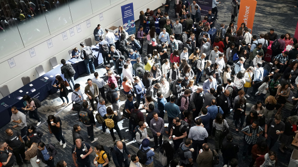 Large crowd attending a professional networking event, illustrating business connections, collaboration, and community engagement.