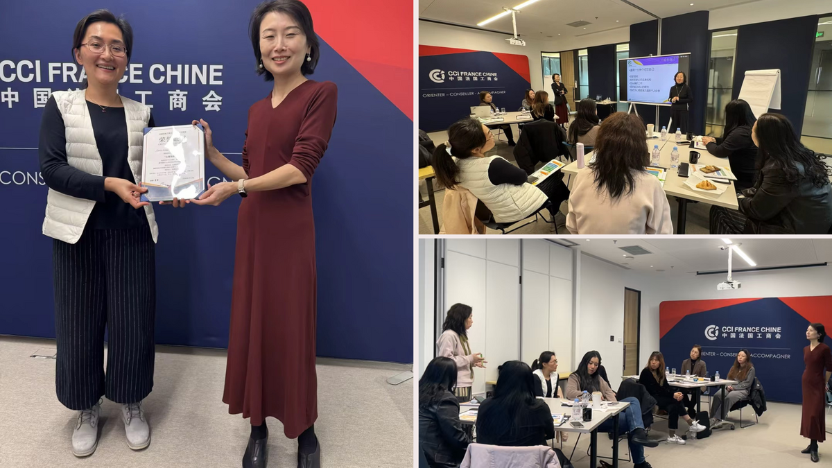 Photos from the CCI France Chine Mental Health First Aid training with AWB in Shanghai on January 14, 2026.
