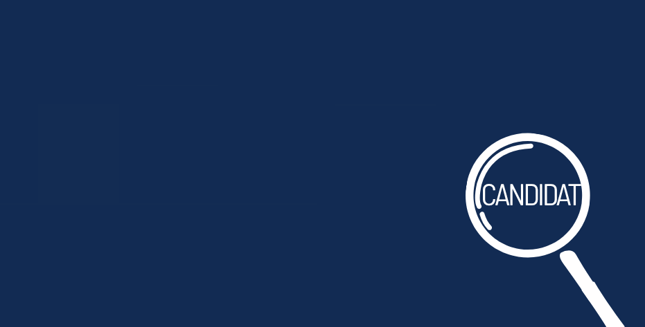 CCI FRANCE CHINE banner featuring a magnifying glass with the word Candidat, representing the candidate search service.