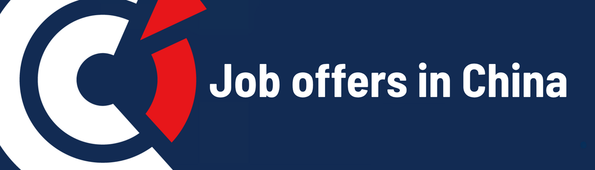 CCI FRANCE CHINE banner with the text "Job offers in China
