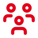 Icon of a large group of people.