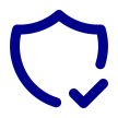 Icon of a shield with a checkmark representing trusted partners.