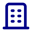Icon of an industrial factory representing manufacturing and sector trends.